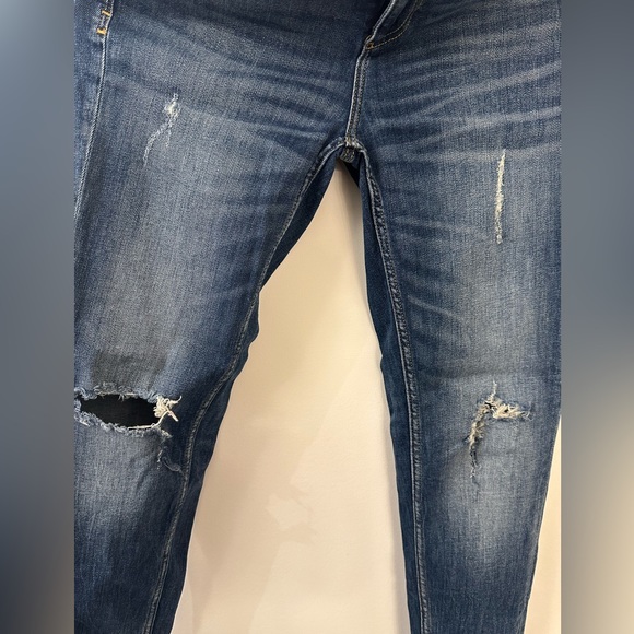 Zara distressed skinny jeans, women size 4, W26, EU 36 in medium wash - Picture 3 of 6